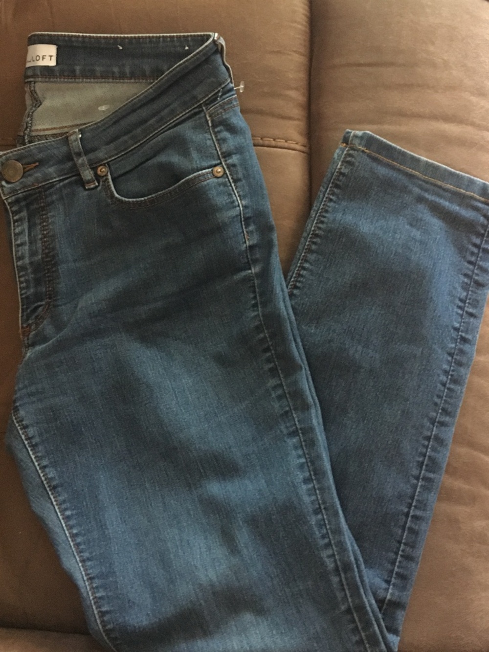 Loft curvy straight jeans